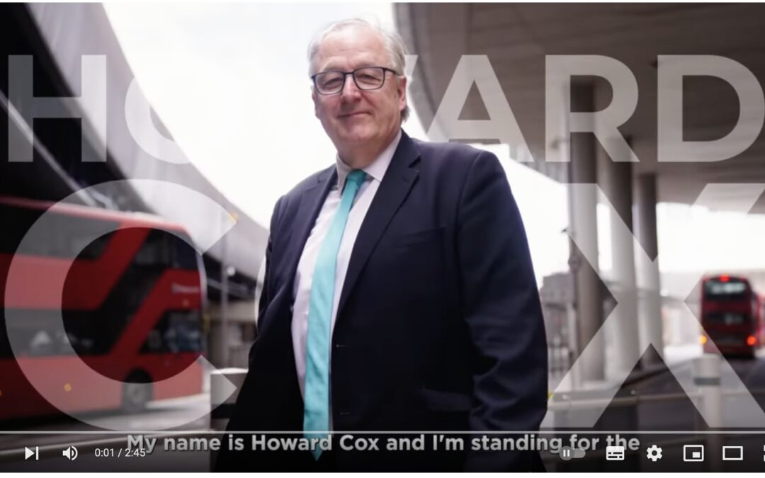 London Mayor Election Vote Howard Cox Reform UK May 2nd